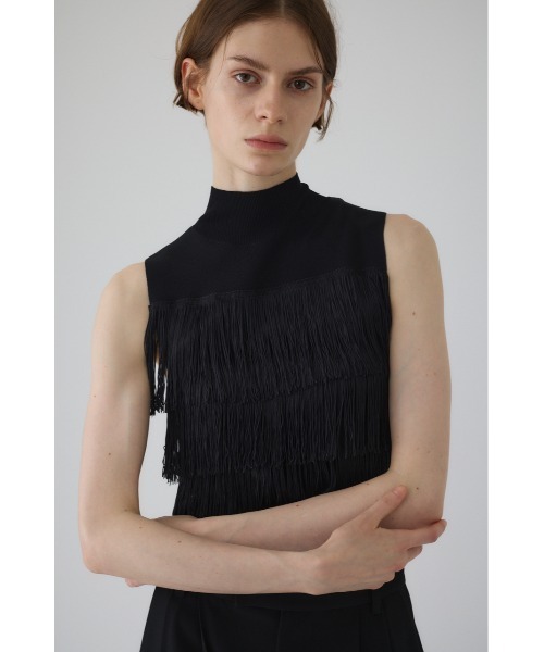 RIM.ARK サマーニット ニット セーター 入学式 Fringe N/S knit tops