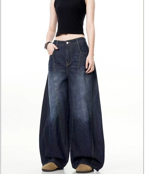 結様￤専用出品 ジーンズ スーパーバレルレッグデニム メンズ レディース : ZOZOTOWN