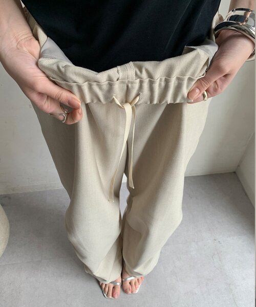 DouDou パンツ 「WEB限定」パラシュートパンツ レディース