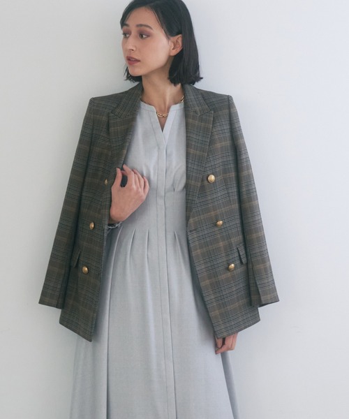 ANAYI（アナイ） 長袖ワンピース 36 パープル レディース : ZOZOTOWN