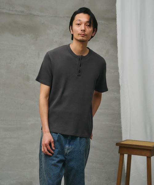 paradigm ヘンリーネック tシャツ 「paradigm」ガス焼きワッフル
