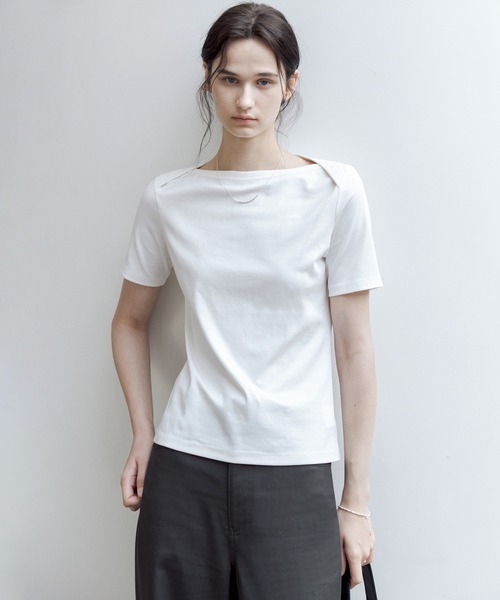 tシャツ 「tageechita」スーピマコットン オフショルも楽しめる2WAY半袖トップス レディース