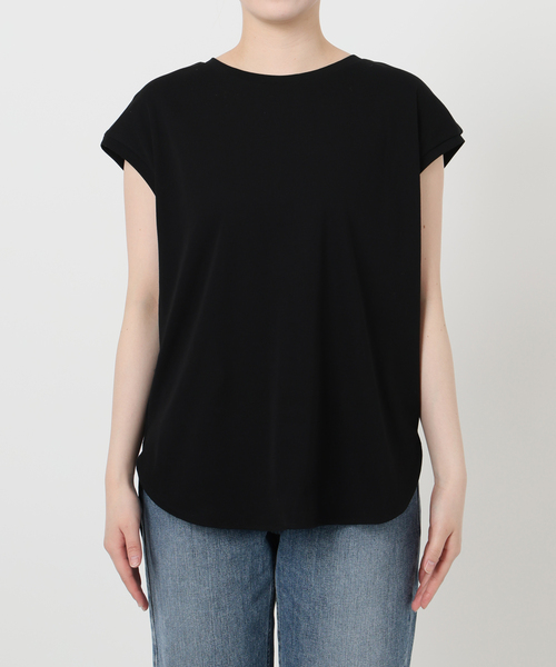 tシャツ 「追加」「洗える」接触冷感フレンチカットソー レディース La TOTALITE tシャツ 「追加」「洗える」接触冷感フレンチ