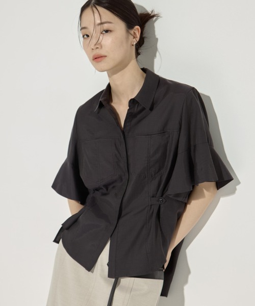 美品◆【STUDIOUSステュディオス】◆フリルベスト付ブラウスシャツ◆オフィス STUDIOUS（ステュディオス） ブラウス シャツ レディース : ZOZOTOWN