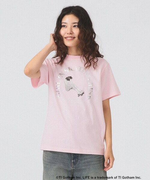 tシャツ 「別注」GOOD ROCK SPEED / LIFE PC 箔プリント Tシャツ レディース