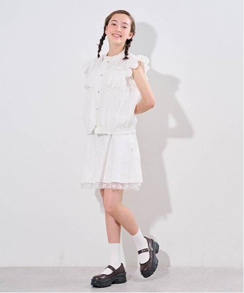 pom ponette junior（ポンポネット ジュニア） スカート 裾レース