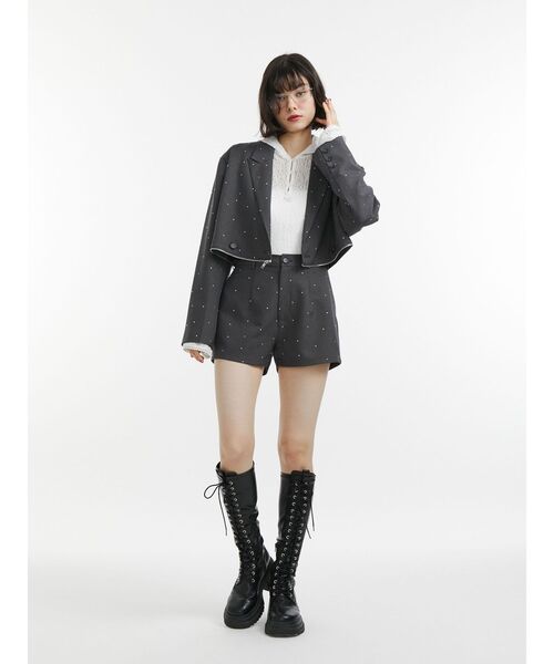 みぃ♡セット jouetie パンツ ラインストーンショートパンツ レディース