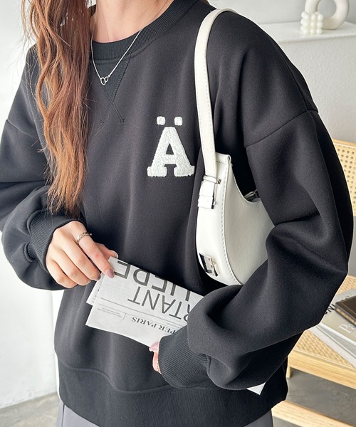 GeeRA（ジーラ） トレーナー スウェット サガラ刺繍オーバーサイズ裏