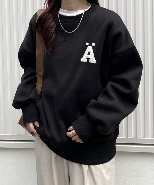 GeeRA（ジーラ） トレーナー スウェット サガラ刺繍オーバーサイズ裏