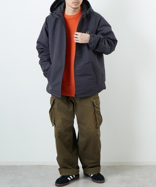 【新品未使用】FRED PERRY ブルゾン　ネイビー✖️エンジ FRED PERRY ブルゾン アウター 「WEB先行予約」「FRED PERRY
