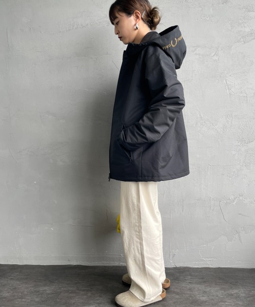 【最終値下げ‼️】FREDPERRY フレッドペリー　ブルゾン　アウター Hooded Shell Jacket(L 297：ANCHOR GREY): | FRED PERRY JAPAN