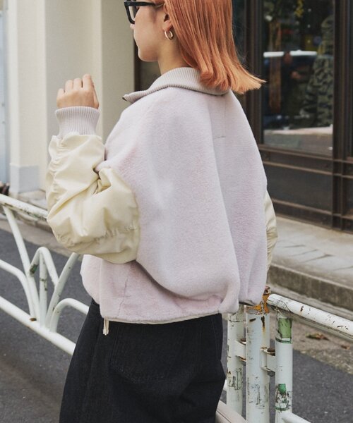 etsinta（エシンタ） ブルゾン アウター 「etsinta」ファー切替