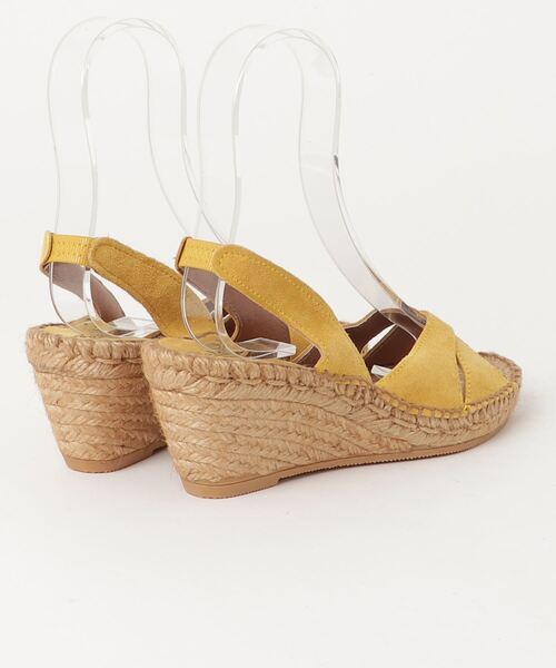「Calzanor」 ヒールサンダル 35 イエロー レディース_画像2