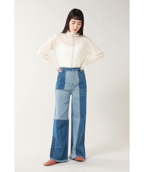 「ROSE BUD」 デニムパンツ SMALL ブルー レディース
