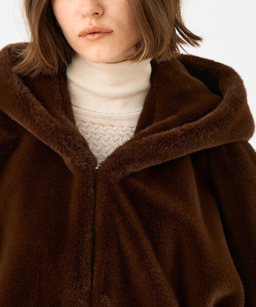 Ballsey（ボールジィ） コート アウター スムースファー フーディー