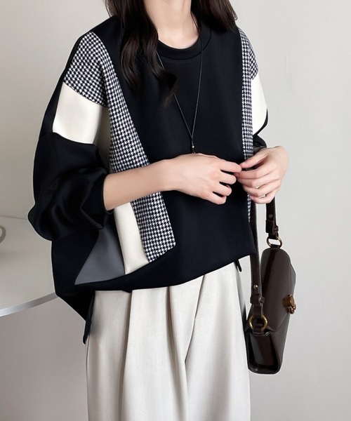 ABITOKYO（アビトーキョー） トレーナー スウェット バイカラー