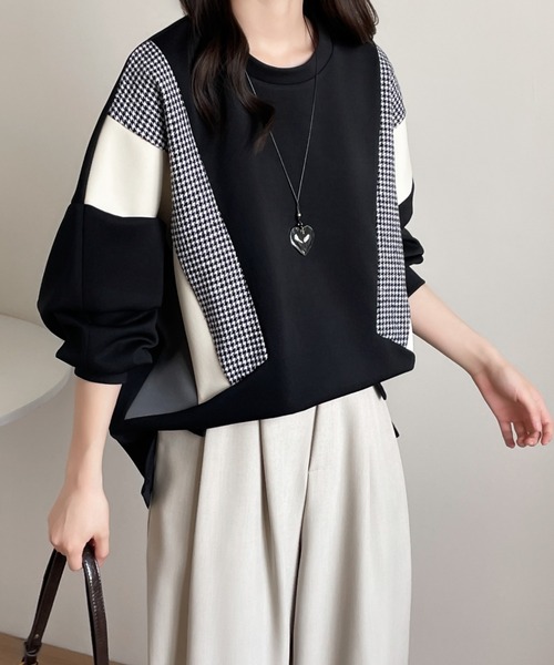 ABITOKYO（アビトーキョー） トレーナー スウェット バイカラー