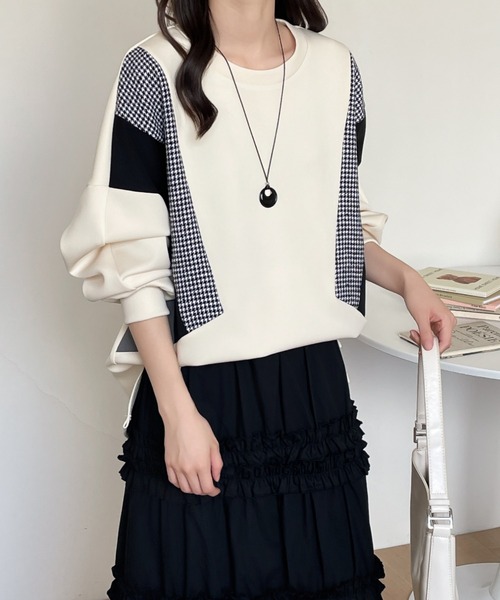 ABITOKYO（アビトーキョー） トレーナー スウェット バイカラー