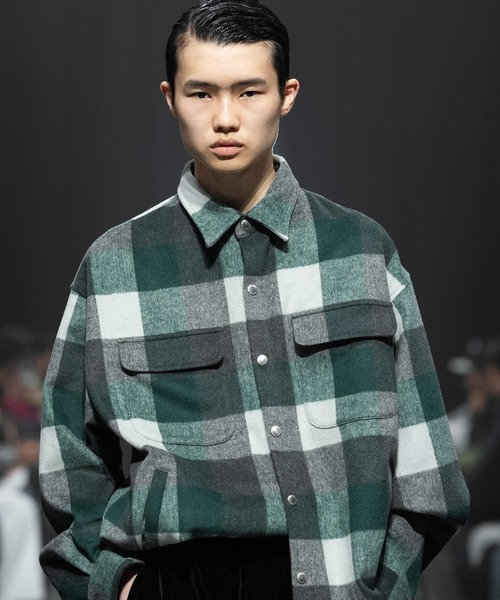 MSML チェックスナップボタンシャツ gym master シャツ スナップボタン