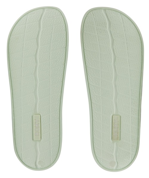「ROXY」 フラットサンダル 23cm グリーン レディース_画像4
