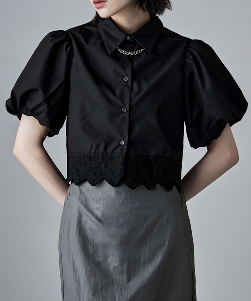 「etoll.」 半袖シャツ M ホワイト レディース_画像2