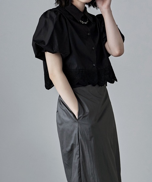 「etoll.」 半袖シャツ M ホワイト レディース_画像3