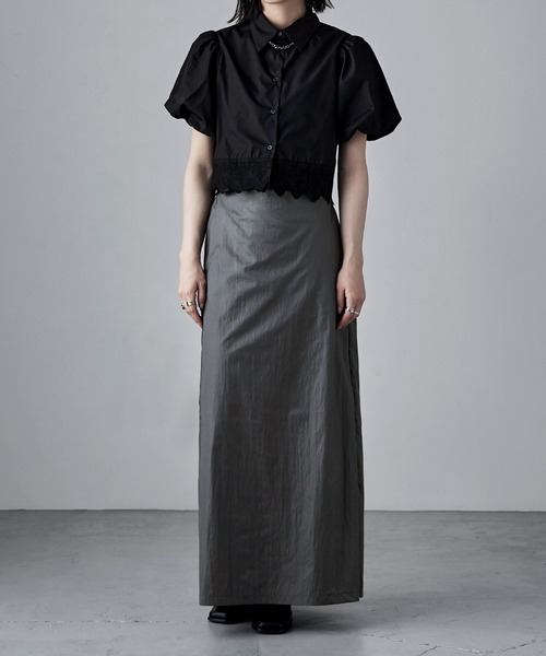 「etoll.」 半袖シャツ M ホワイト レディース_画像5