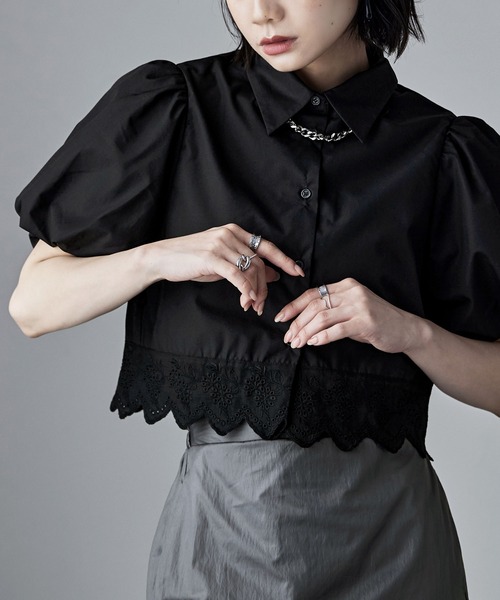 「etoll.」 半袖シャツ M ホワイト レディース_画像7