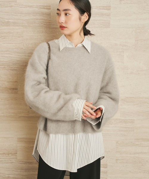 plage（プラージュ） ブラウス シャツ nuance stripe シャツ