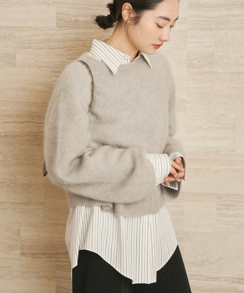 plage（プラージュ） ブラウス シャツ nuance stripe シャツ