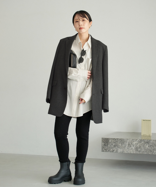 plage（プラージュ） ブラウス シャツ nuance stripe シャツ