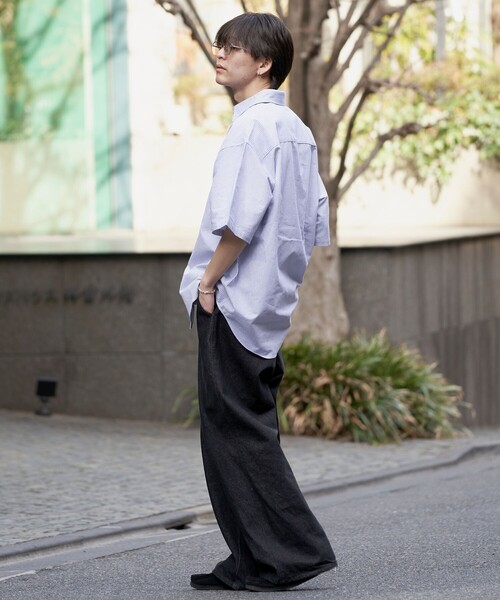 「PUBLUX」 「U.S.POLO ASSN.」半袖シャツ MEDIUM グリーン メンズ_画像6