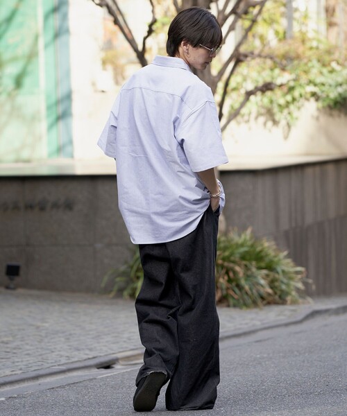 「PUBLUX」 「U.S.POLO ASSN.」半袖シャツ MEDIUM グリーン メンズ_画像7