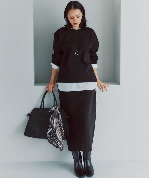 スカート 「洗える」コットンエアーダンボール Iライン : ZOZOTOWN