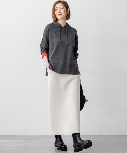 スカート 「洗える」コットンエアーダンボール Iライン : ZOZOTOWN