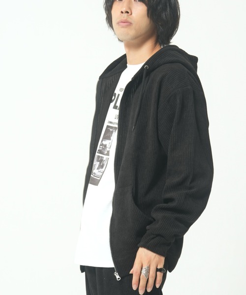CORISCO（コリスコ） パーカー カットコーデュロイジップパーカー(M1