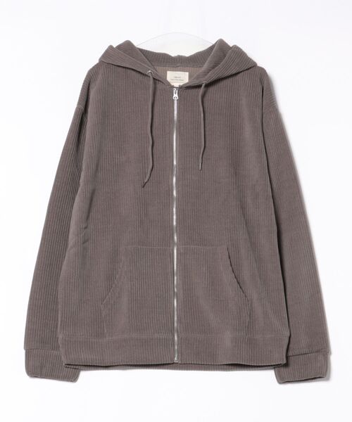 CORISCO（コリスコ） パーカー カットコーデュロイジップパーカー(M1