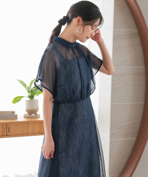 Jolie et Jolie（ジョリー エ ジョリー） ドレス シフォンオーガンジー