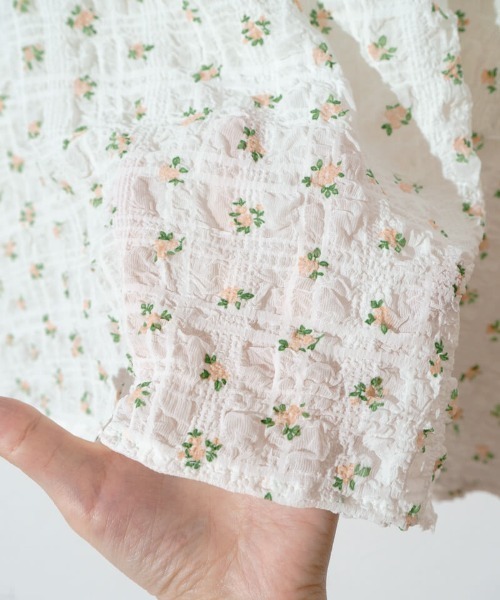 「flower」 半袖カットソー FREE ピンク レディース_画像7