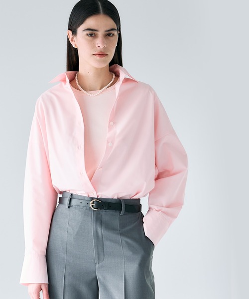 NORC ブラウス 2019SS N.O.R.C ブラウス シャツ 撥水ギャザータックブラウス「NYLON WATER