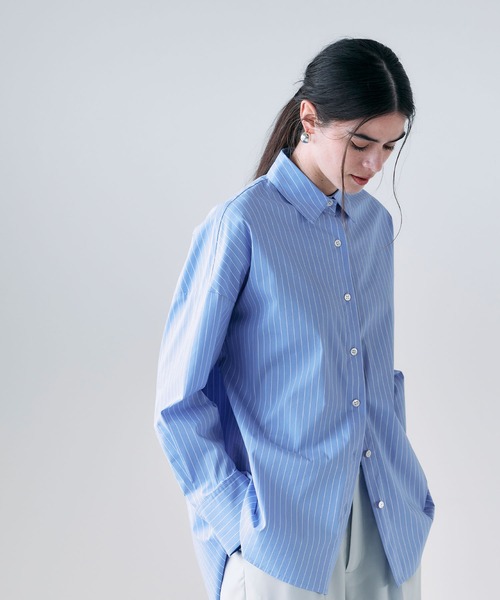 nowos コンチョ　コットンシャツ　ブラウス　Cotton Shirt N.O.R.C ブラウス シャツ コンフォータブルシャツ レディース