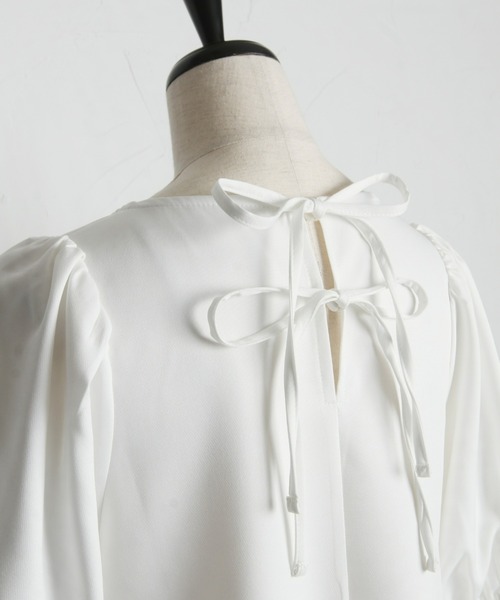 「&. NOSTALGIA」 半袖ブラウス M ブラック レディース_画像6