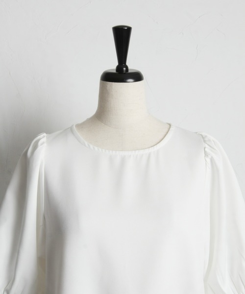 「&. NOSTALGIA」 半袖ブラウス M ブラック レディース_画像7