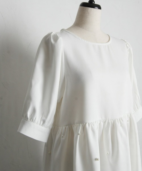 「&. NOSTALGIA」 半袖ブラウス M ブラック レディース_画像8