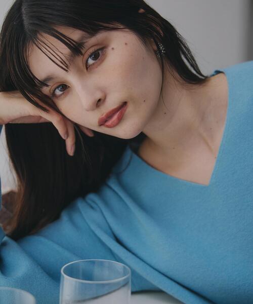 THE SHOP TK ニット セーター 「すっきりシルエットが叶う」大人のため