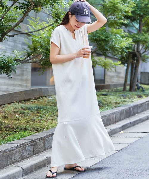 「CIAOPANIC TYPY」 半袖ワンピース ONE SIZE イエロー レディース_画像5