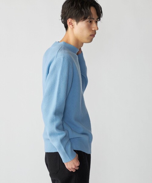 【 RUS 】 Aki sweater Light Blue Sサイズ SHIPS（シップス） セーター ニット SHIPS:「手洗い可能」7ゲージ