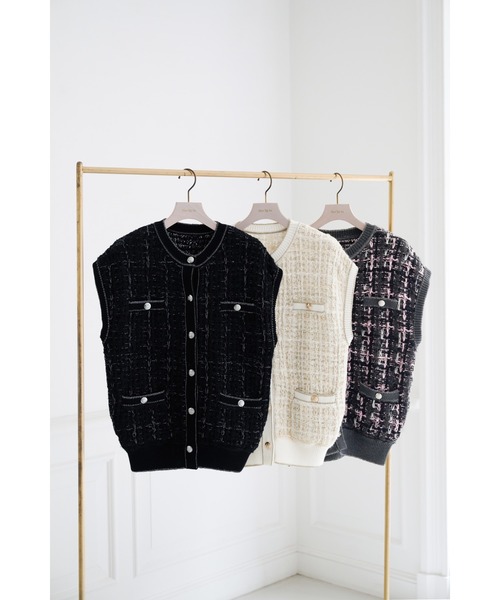 Her lip to ニット セーター Aveline Knit Gilet レディース