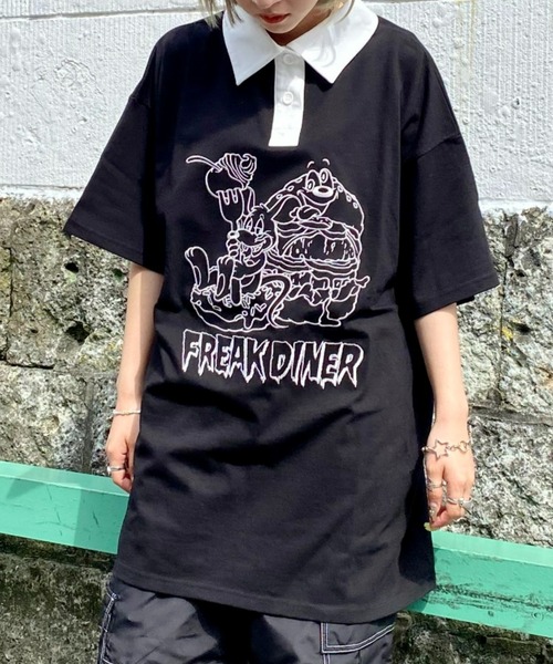 「Candy Stripper」 半袖カットソー 2 イエロー レディース_画像4