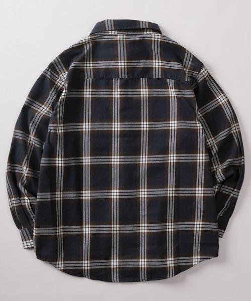 5351ラメコーティング加工ネルシャツ　ブラック 5351ラメコーティング加工ネルシャツ ブラック